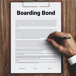 Boarding Bond Payment